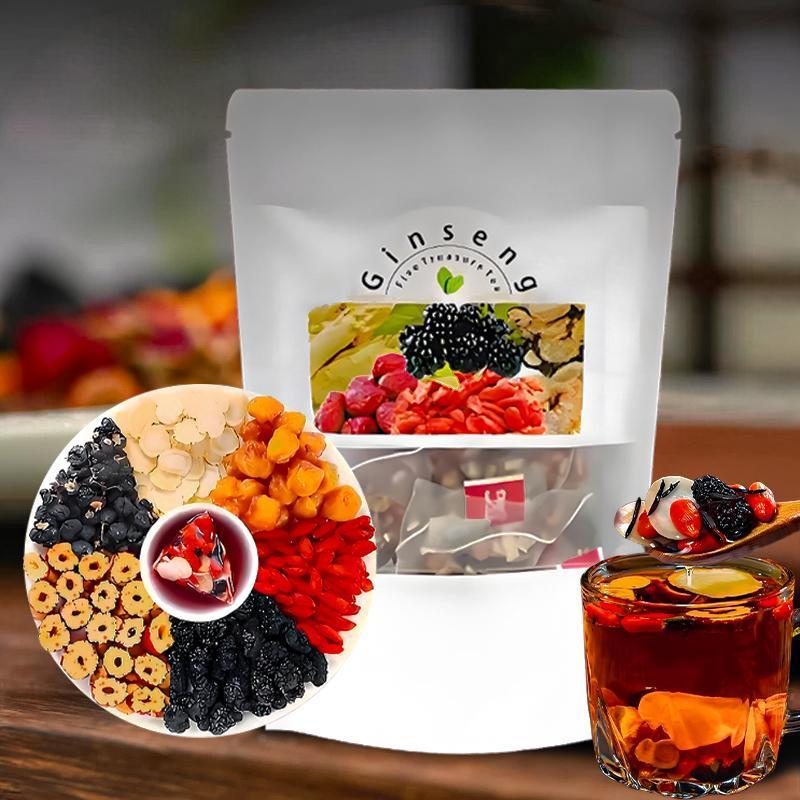 Herbal Wellness Tea - Té de Ginseng Cinco Tesoros, Impulso