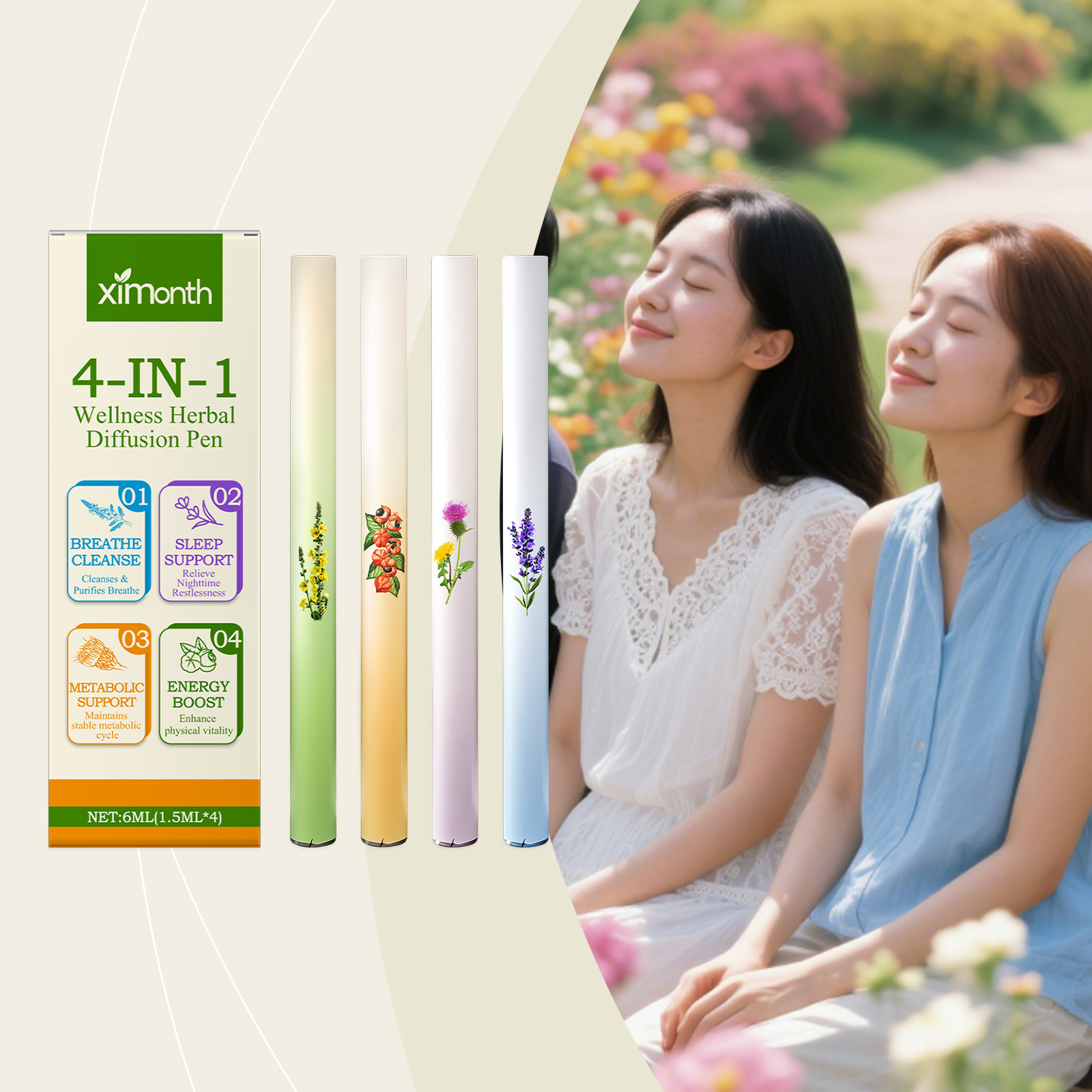 Herbal And Wellness - Palo combinado de energía a base