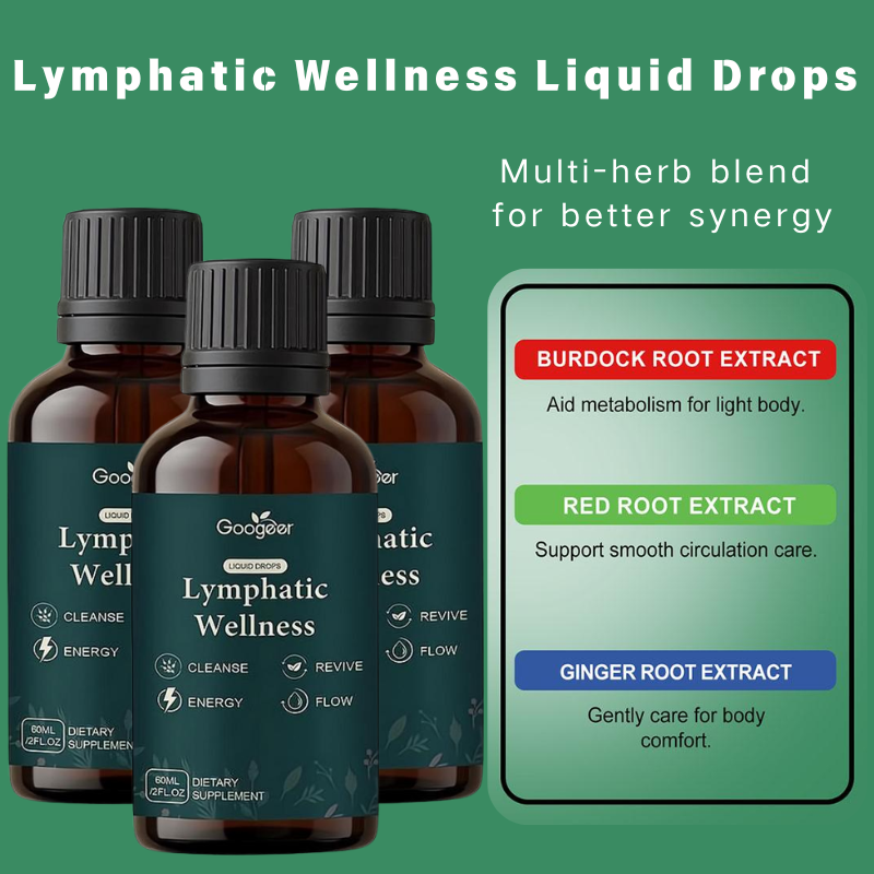 Herbal And Wellness - Gotas Líquidas de Apoyo Linfático de